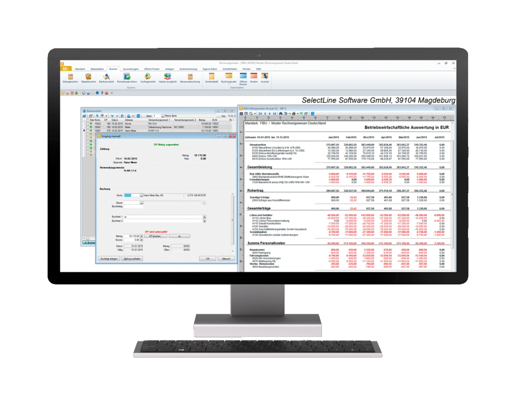 Screenshot Selectline Rechnungswesen